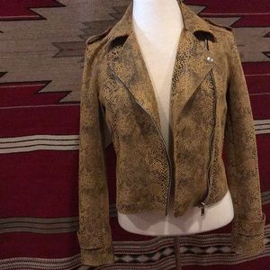 Faux snake skin jacket